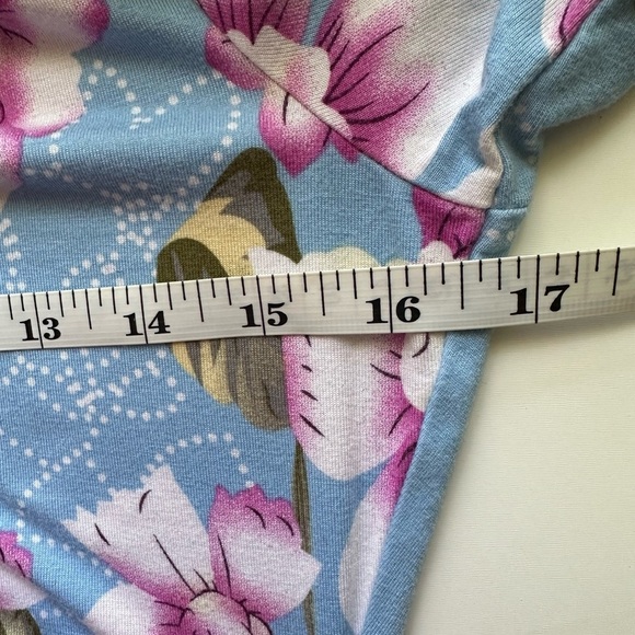 Db Moon Long Sleeve Empire Waist Flower Dress with Pockets (934) - Picture 8 of 10